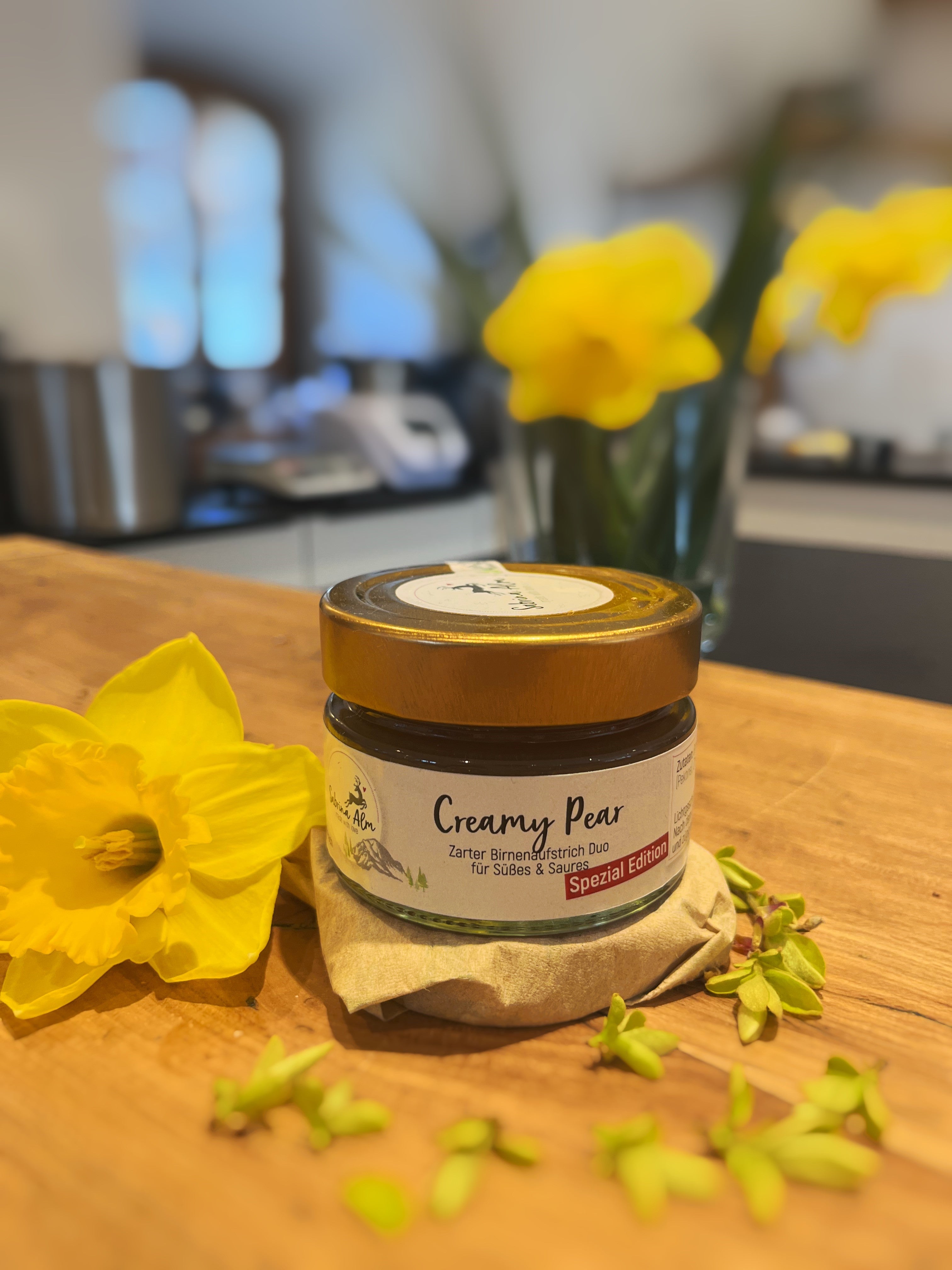 creamy pear birnenaufstrich