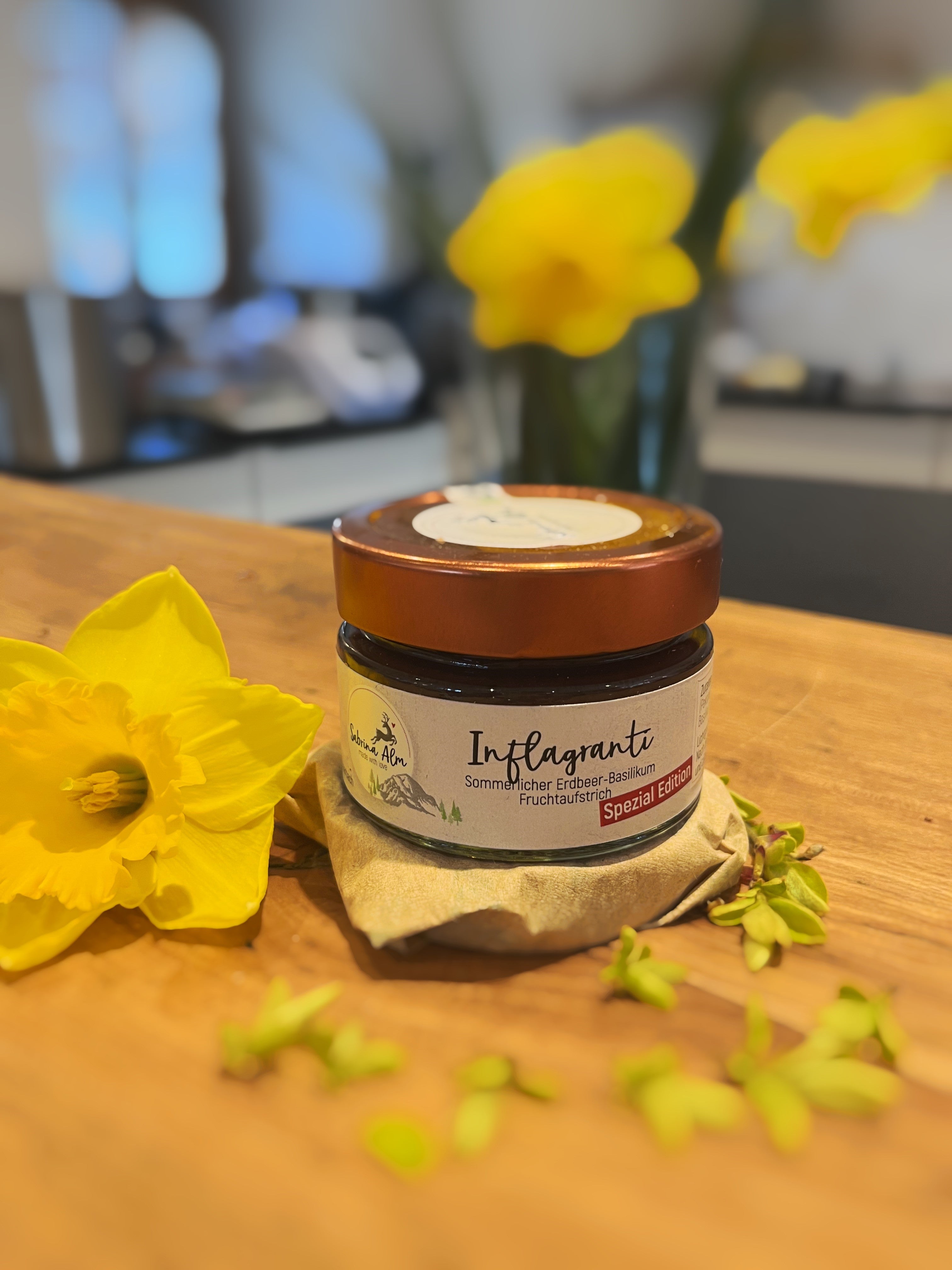 inflagranti erdbeer basilikum marmelade
